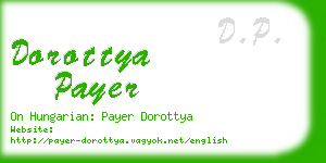 dorottya payer business card